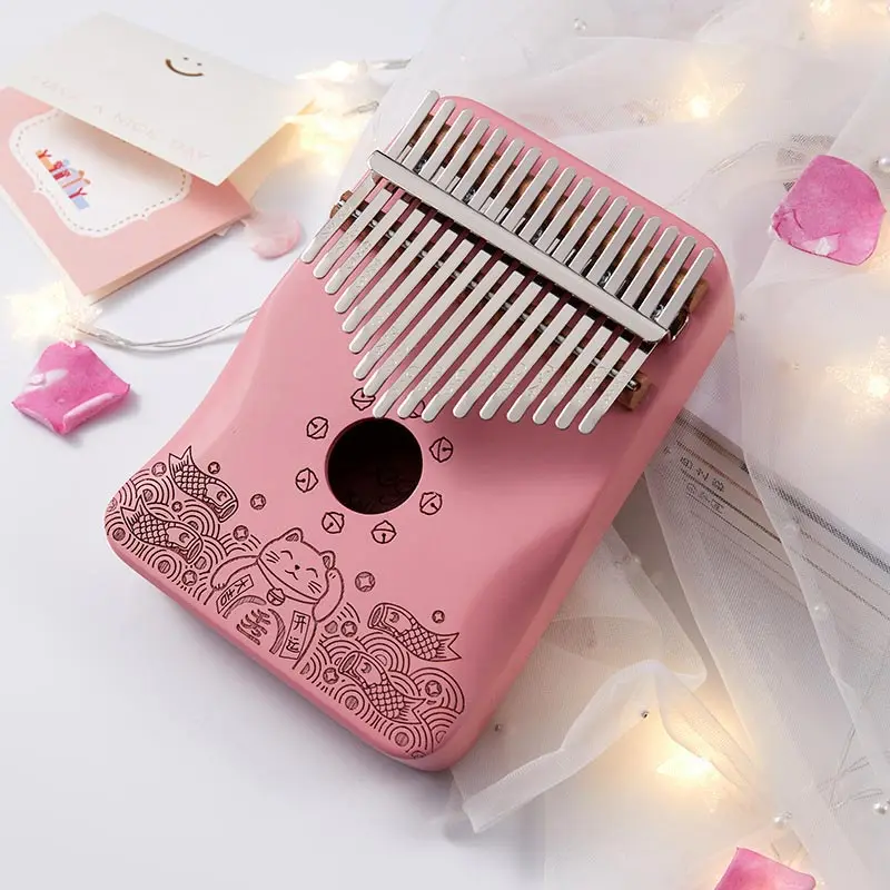 

Kalimba 17 Key Mahogany Thumb Piano Mbira Musical Instrument Africa Finger Piano Wooden Finger Piano Mahogany Finger Piano