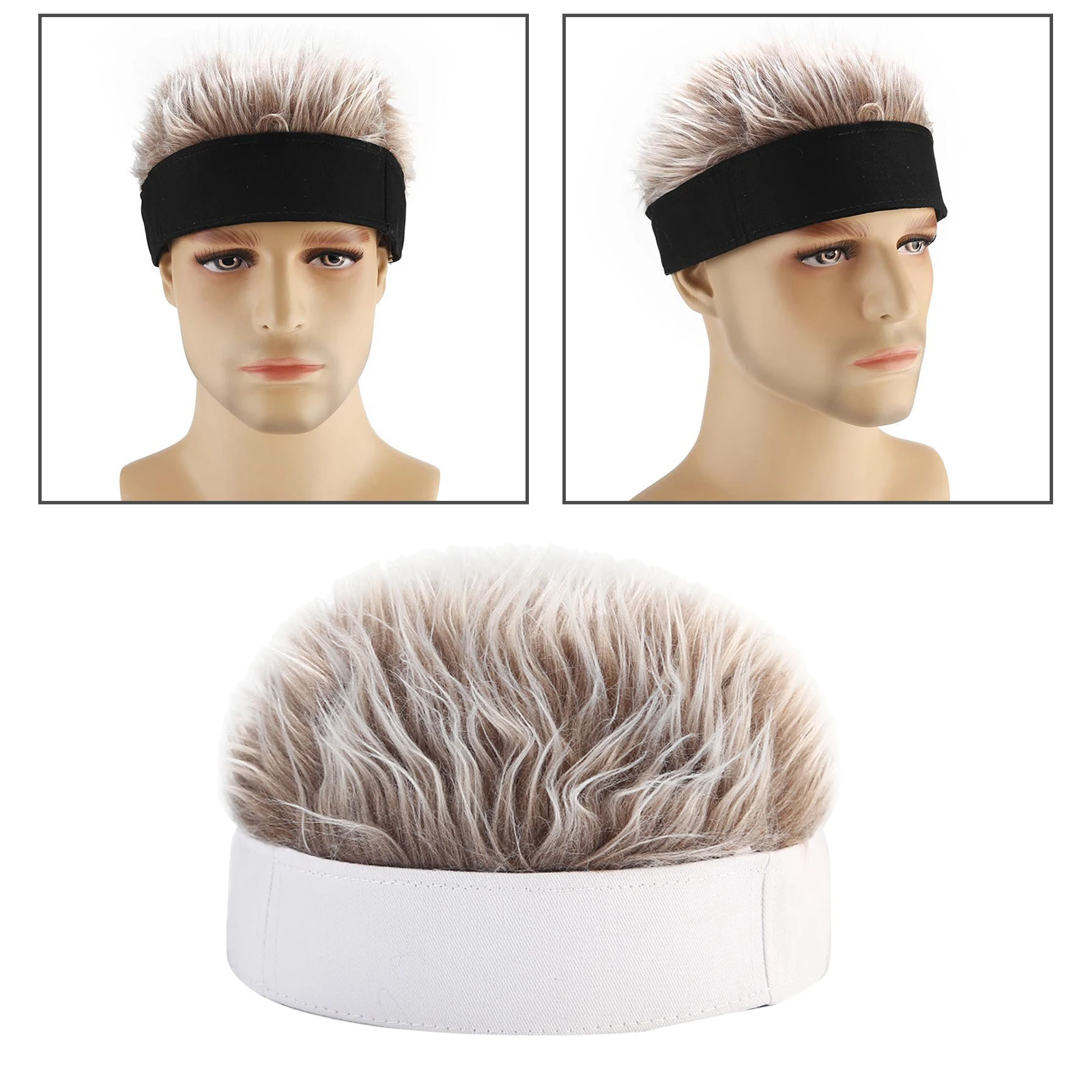 Unisex Men Women Sailor Landlord Hat Roll Up Retro Brimless False Hair | Спорт и развлечения