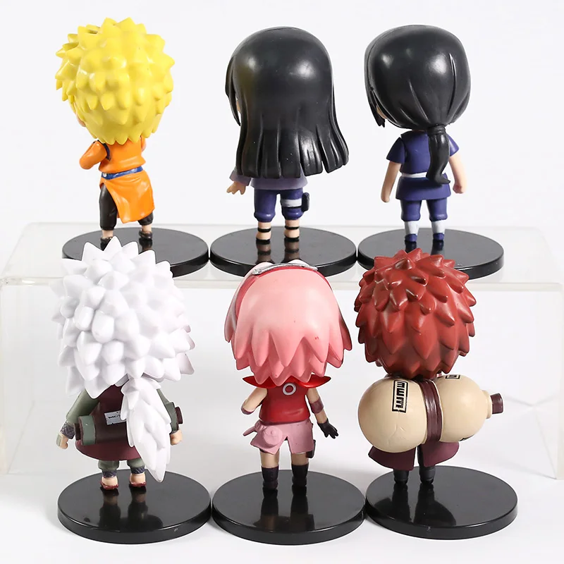 Naruto Shippuden Naruto Хината Сакура Наруто Узумаки Гаара Джирайя Какаши ПВХ Коллекционные Фигурки игрушки 6 шт./компл