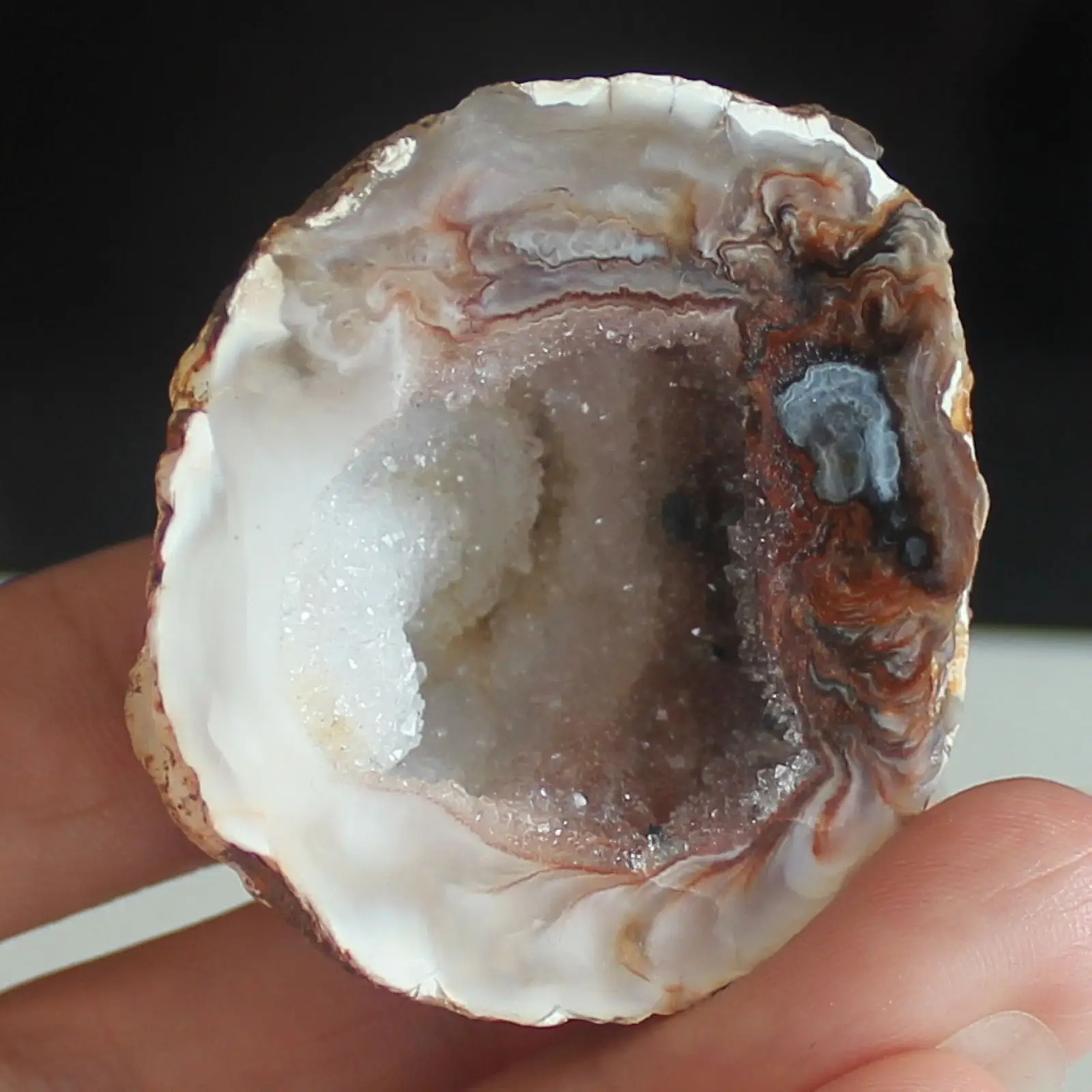 

44mm Gemstone drusy druzy agate piece