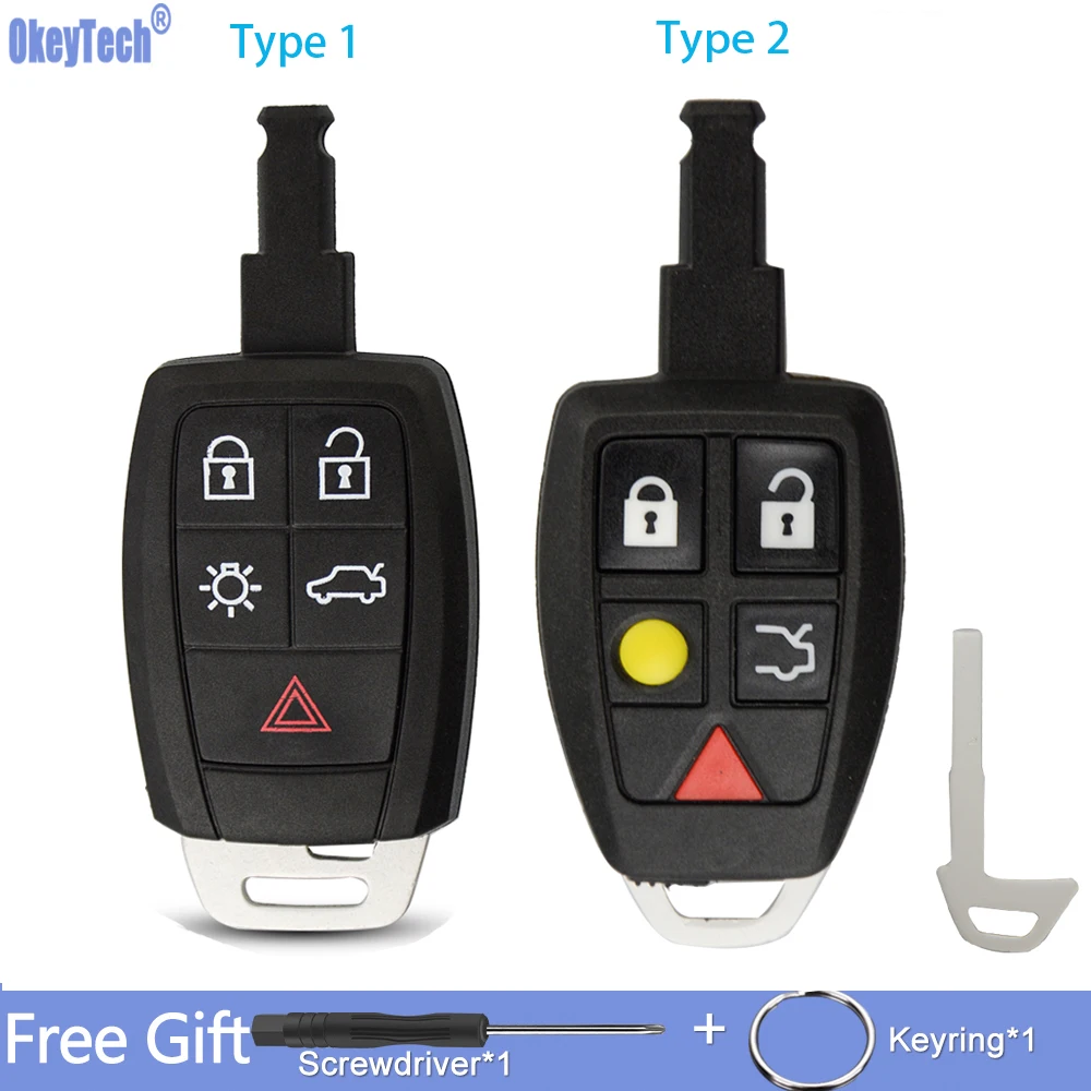 OkeyTech 5 кнопок сменный новый стиль Автомобильный Дистанционный ключ чехол