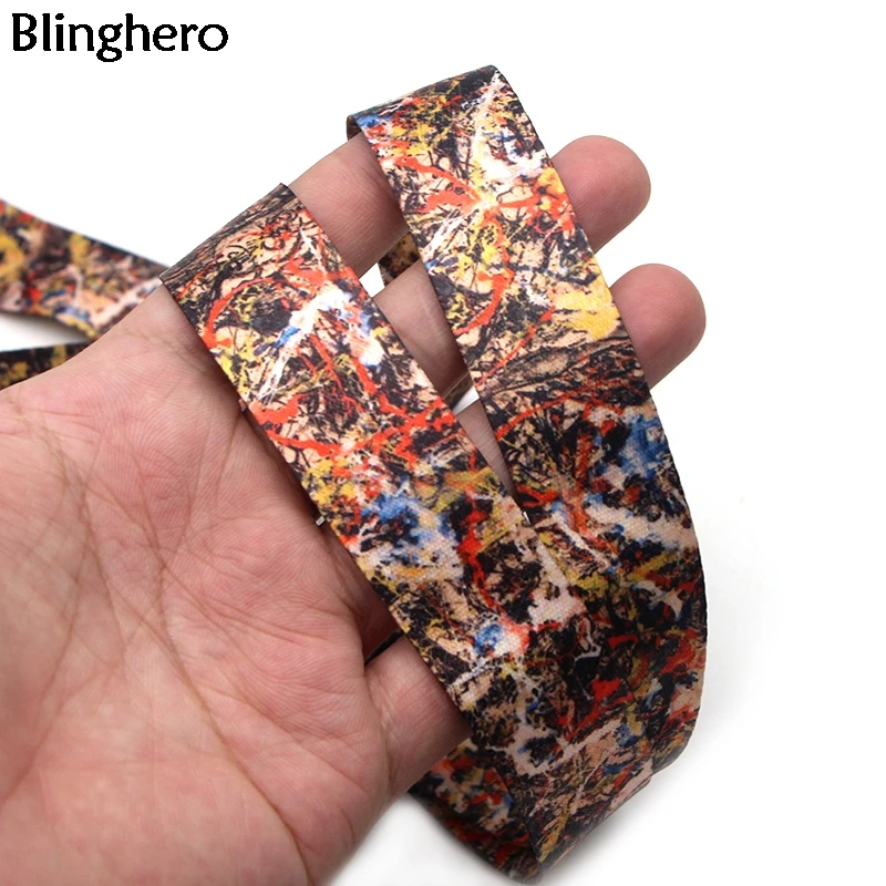 

10pcs/lot Blinghero Cartoon Lanyard For keys Whistle Camera Cool ID Badge Holder Mobile Phone Neck Straps Hang Rope BH0606
