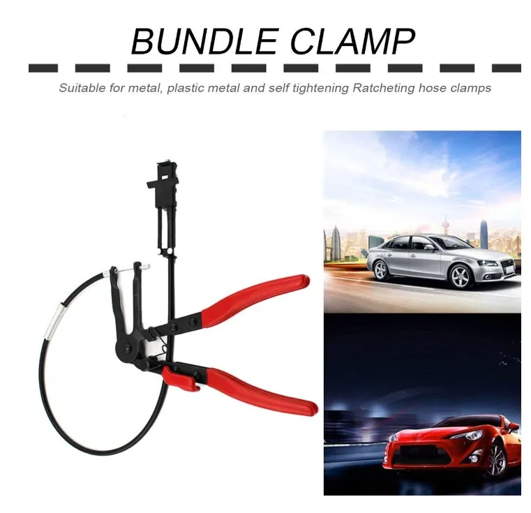 Гибкий зажим для шланга плоскогубцы комплект кабель провода Авто Топливная