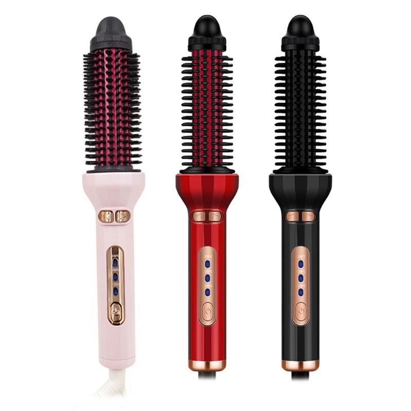 

Automatic Adjustable Temperature Hair Curler Roller Wand Professional 360°Rotating Ceramic Curling Iron Brush Styling