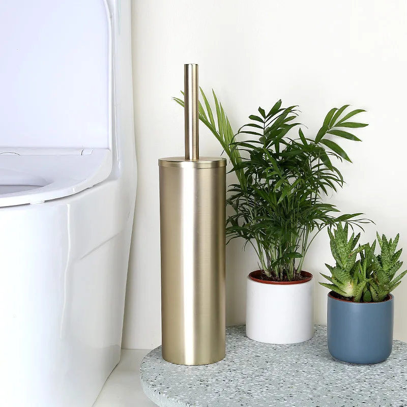 

Toilet Brush Holder Bathroom Toilet Cleaning Set Bronze Pink Floor Stand 304Stainless Steel Bathroom Cleaner To Clean The Toilet