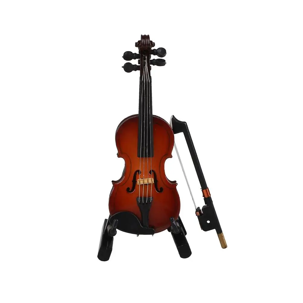 

Elegant Musical Instrument Music Violin Learning Practical Wooden Toy Dollhouse Toys &Amp; Hobbies Birthday Gift