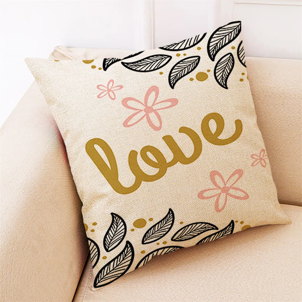 Счастливый День святого Валентина Подушка Чехол розовое Sweet Love (Сладкая любовь)