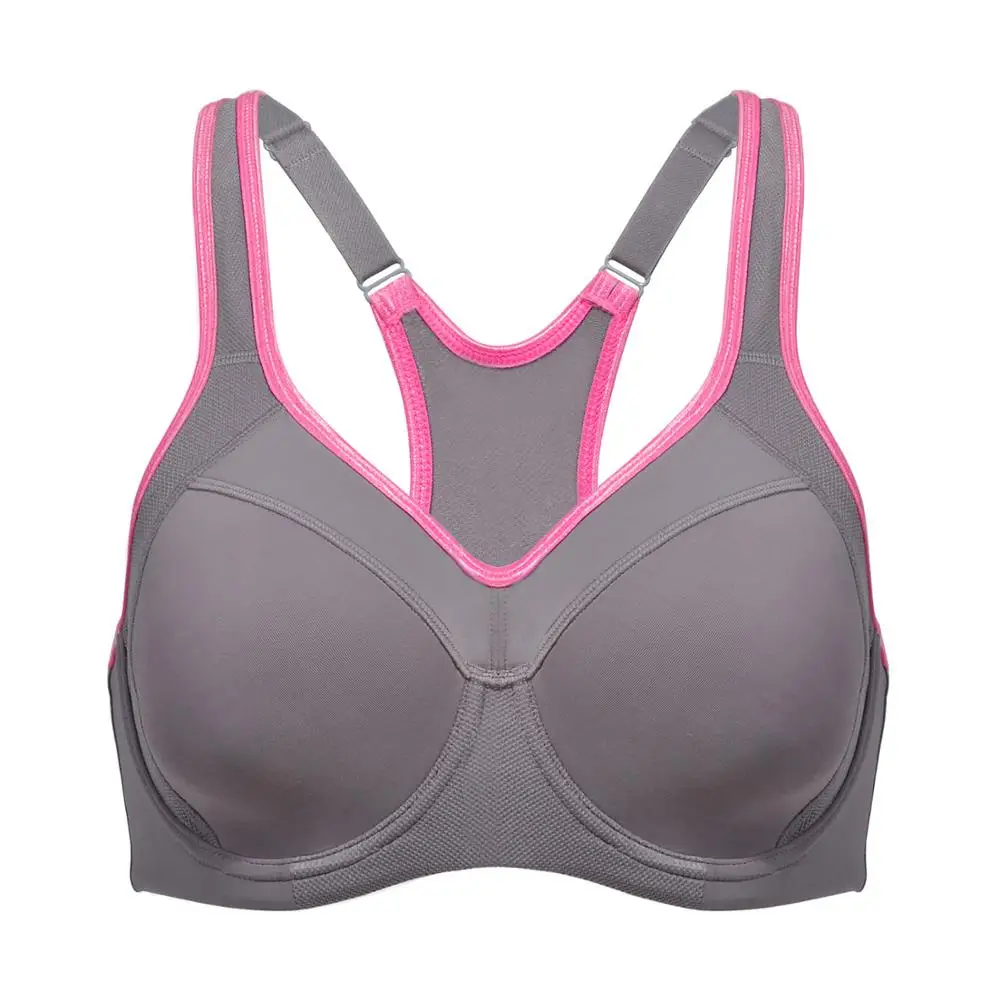 

Women's Full Support High Impact Racerback Lightly Lined Underwire Sports Bra