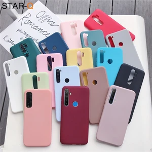 candy color silicone phone case for oppo realme 5i c3 6i 6 5 7 5g pro find x2 pro lite matte soft tp in India