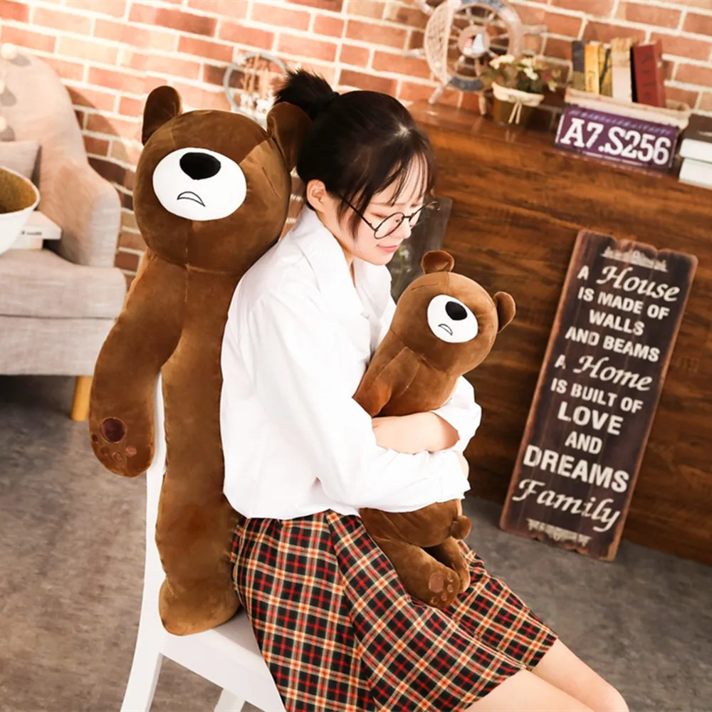 

65/85/105cm Cute Lazy Bear Plush Bear Toy Stuffed Doll Soft Animal Cartoon Pillow Christmas Gift For Kids Kawaii Valentine Gifts