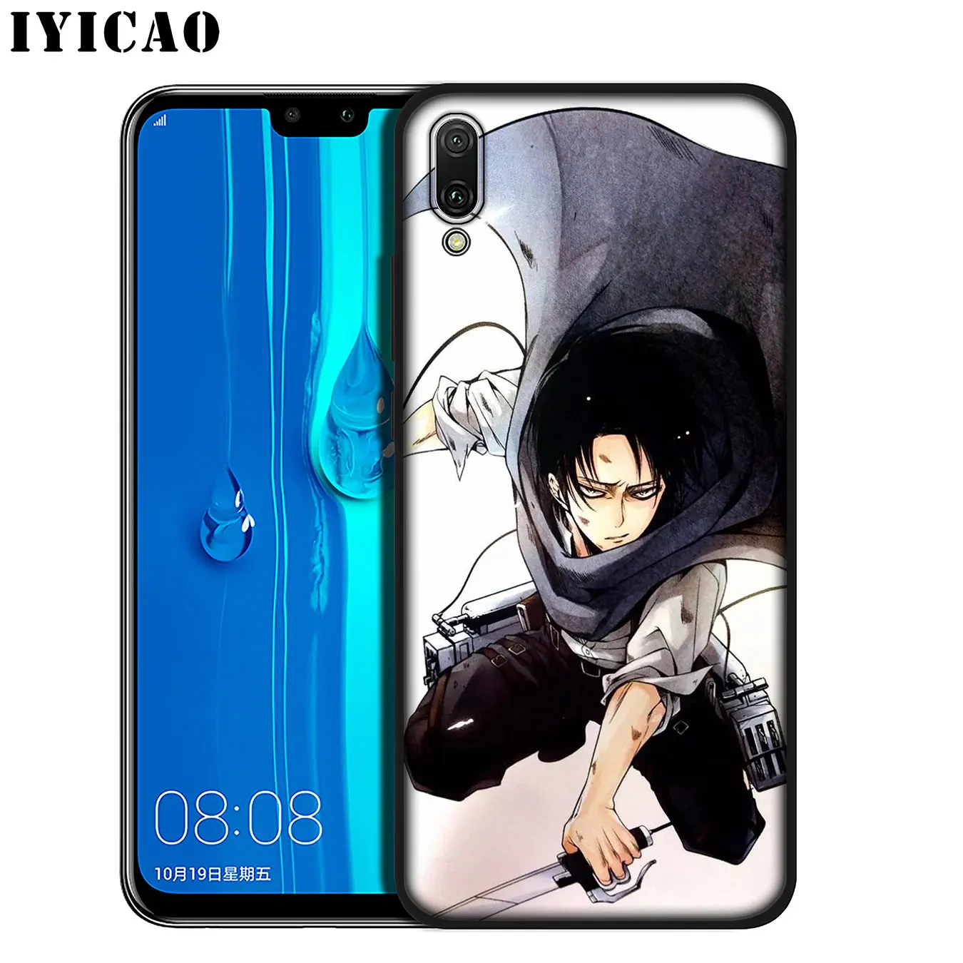 IYICAO Attack On Titan Levi Soft Silicone Phone Case for Huawei Mate 30 20 10 Pro Nova 5i 4 3 3i 2i 2 Lite Black Cover |