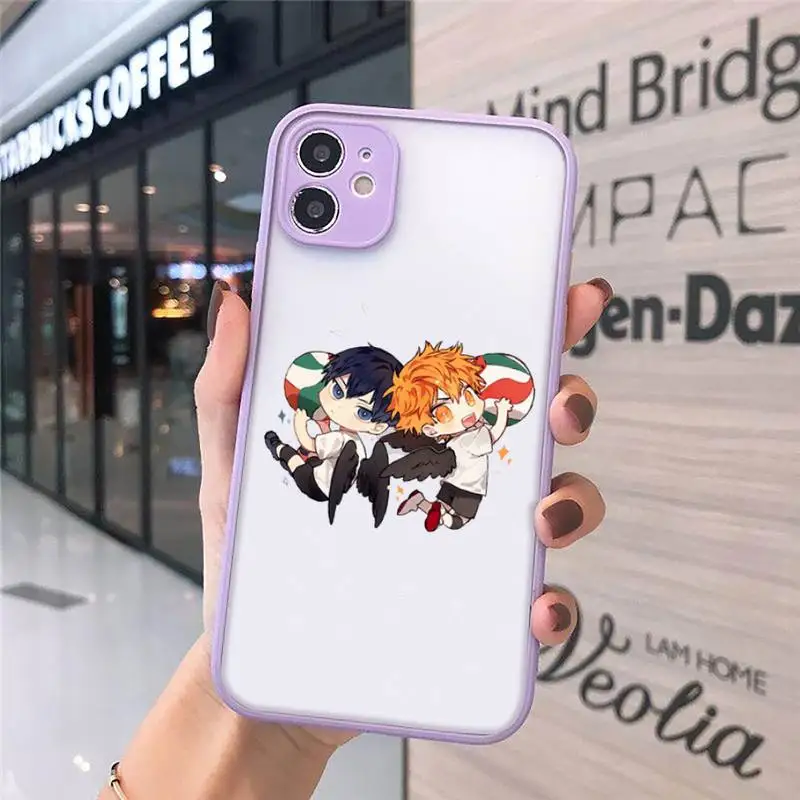 

Haikyuu Hinata attacks Anime Phone Cases matte transparent For iphone 7 8 11 12 plus mini x xs xr pro max cover
