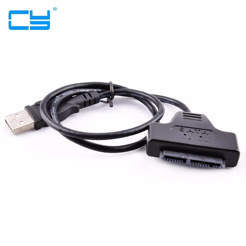 USB 2.0 to 1.8" 7+9 16pin Micro SATA 2.0 II HDD/SSD Adapter Cable 50cm