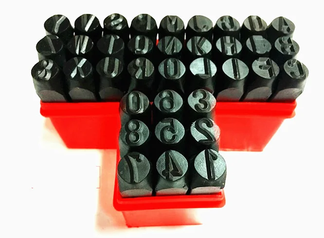 

8mm Alphabet Letter Set+0~9 Number Set Kit Tool die Punch Stamp Stamping Case Leather Craft NEW 36pcs/lot Hand Tools