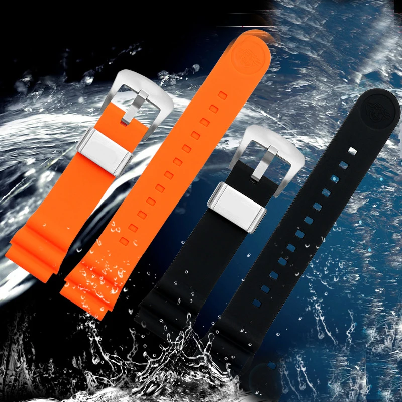 Curved End 20mm 22mm 19mm 21mm Rubber Silicone Watch Bands For Omega-Watch AT150 Seamaster-007 for Seiko-Strap Brand Watchband | Наручные