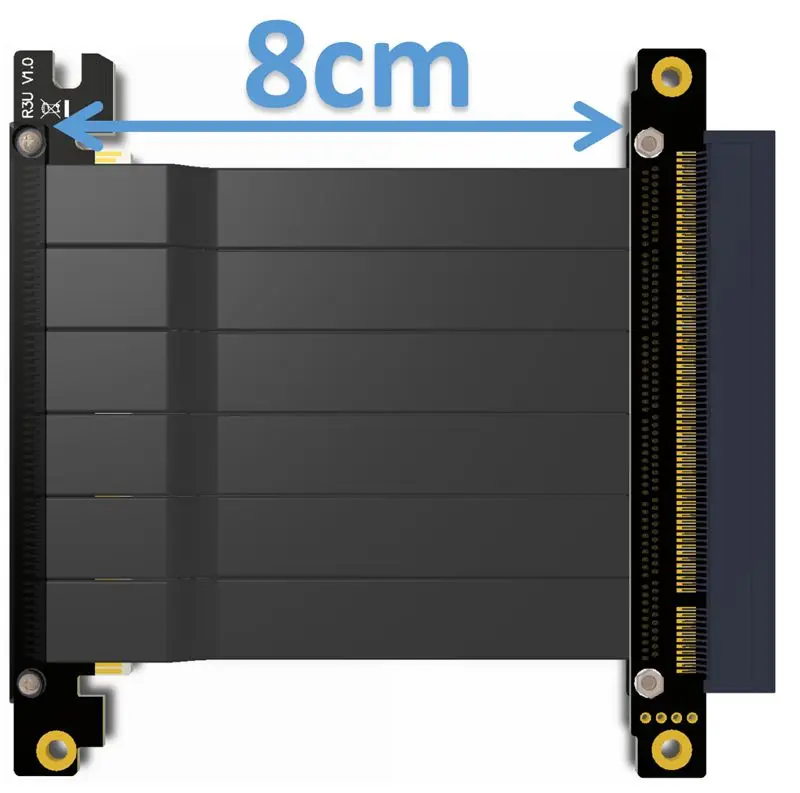 PCIE 3 0 кабель PC e 16X к x16 адаптер видеокарты расширение 90 градусов угловой дизайн для