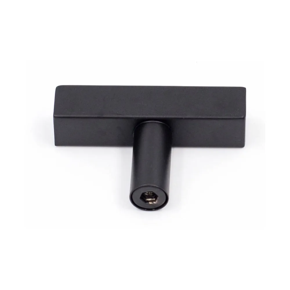 1 Pack Kitchen Cabinet Handles J22BK Square T Bar Stainless Steel Drawer Handles Cabinet Hardware Cabinet Pulls Cabinet Knobs