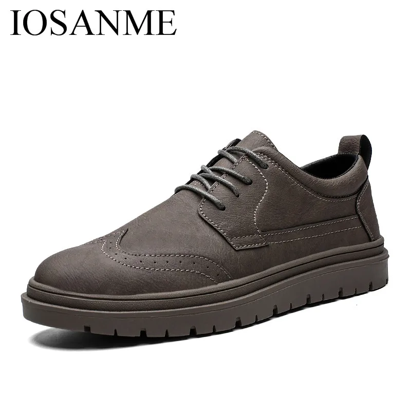 Мужская классическая кожаная повседневная обувь итальянский дизайн мужская