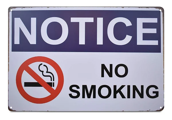

No Smoking People Retro Metal Tin Sign Poster Wall Display X-Inch
