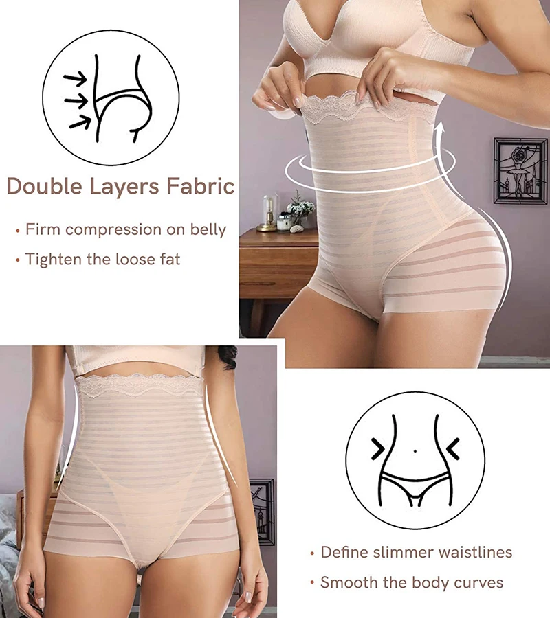 Корректирующее белье для женщин утягивающие живот трусики с высокой талией