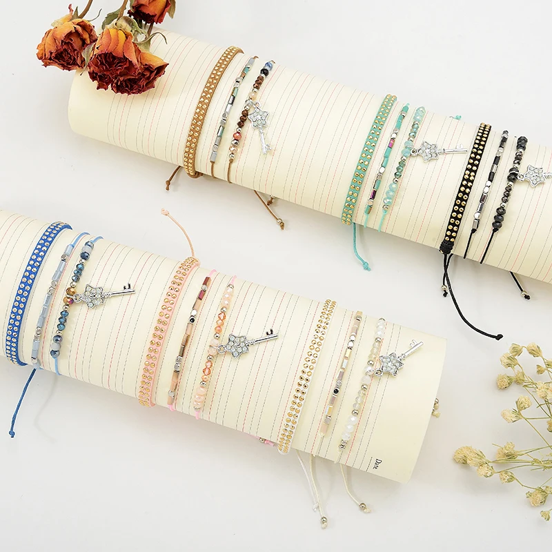 Женский браслет с бусинами 6 цветов | Украшения и аксессуары