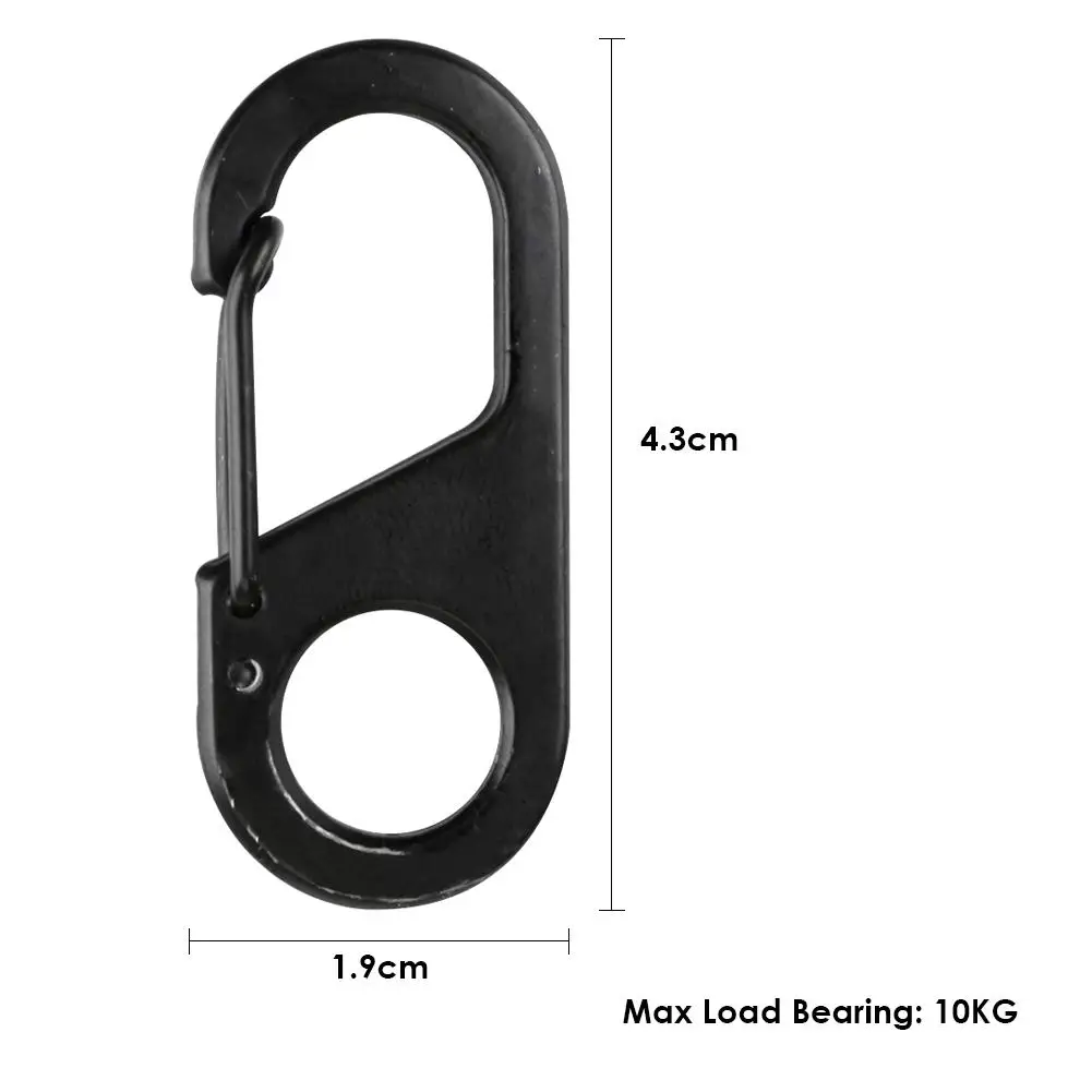 

8 Shape Carabiner Key Chain Ring Outdoor Climb Hanger Buckle Snap Hook Clip Carabiner Outdoor Tool