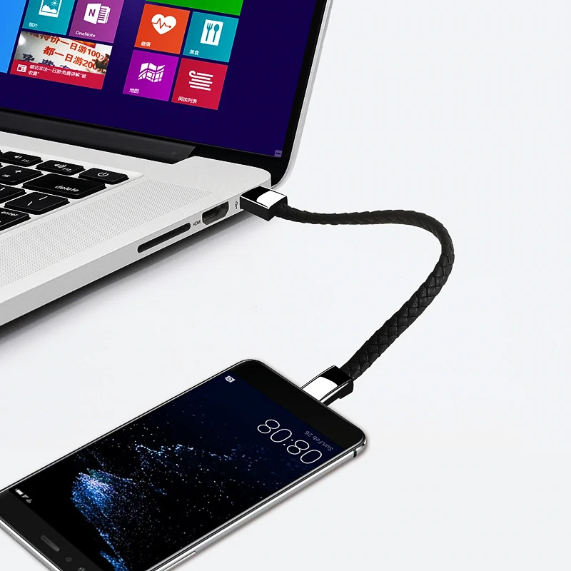 htoc mini usb type c bracelet charger data cable for iphone android type c phone cable fashion leather black 22 5cm free global shipping