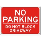 Нет парковки, не блокирует дорога картина металлические номерные знаки металла плакат металлическая жестяная вывеска 20x30 см плакат металлической бляшкой 2021 Лидер продаж