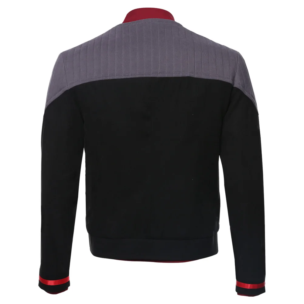star cosplay trek jean luc picard costume generations vest shirt coat jacket tops adult men autumn uniform outfits free global shipping