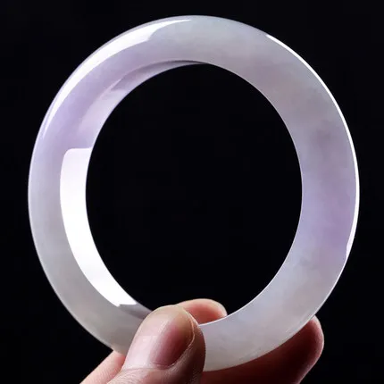 

Браслет из Мьянмы Jadeite светильник-фиолетовый 54-62 мм, элегантная принцесса, ювелирные изделия, подарок для мамы и девушки