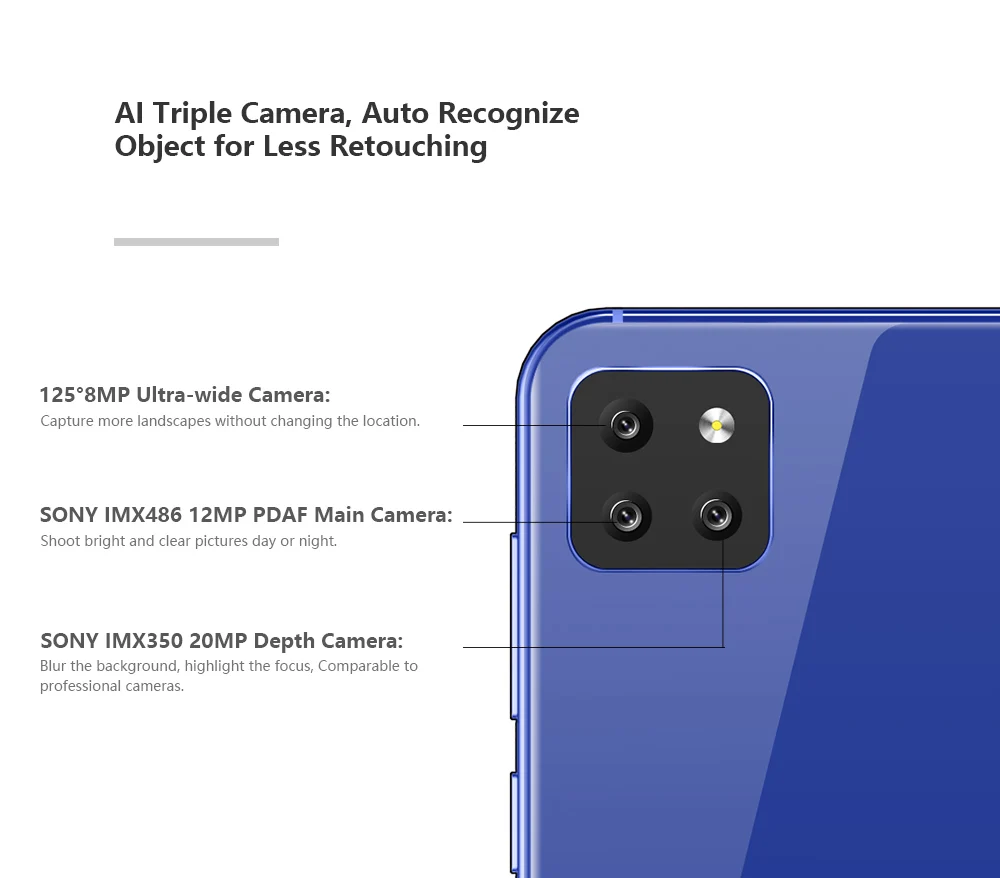 Смартфон CUBOT X20 Pro 4G 6 3 дюймов Android 9 0 Helio P60 четыре ядра ГБ ОЗУ 128 Гб ПЗУ 20 МП камера 4000