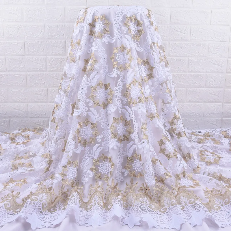 Zhenguiru молочная красивая кружевная вышивка кружева французская Тюлевая ткань