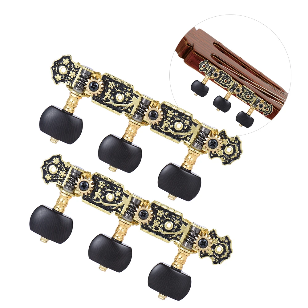 Alice AOS-020HV1P 2pcs(L&ampR) Acoustic Classical Guitar Tuning Keys Pegs String Tuners 3+3 Machine Heads (Short) | Спорт и