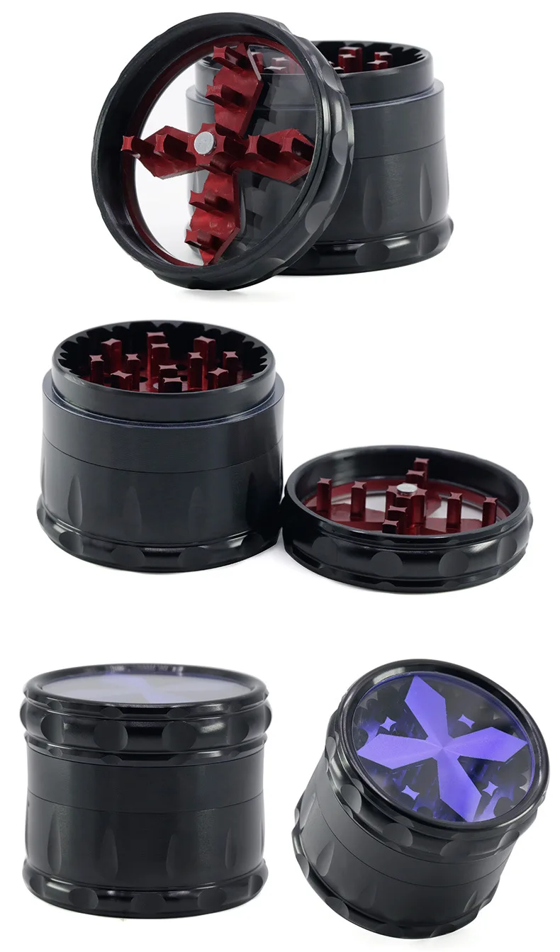 Новинка четырехслойные измельчители трав для курения мельница дыма специй