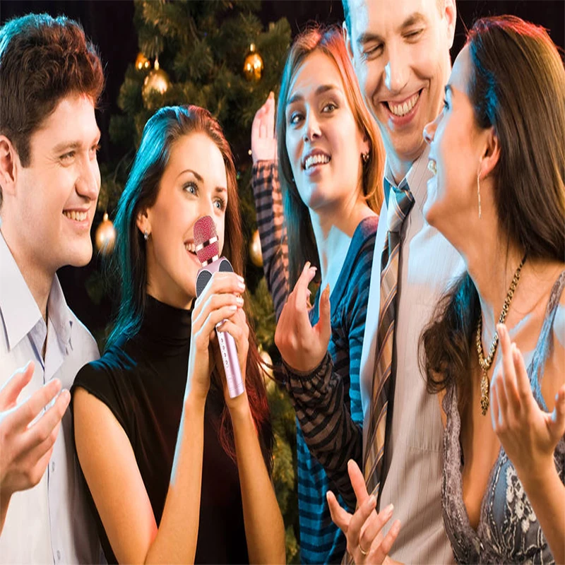 FELYBY E103 беспроводной bluetooth-микрофон для караоке с динамиком детей дома вечерние