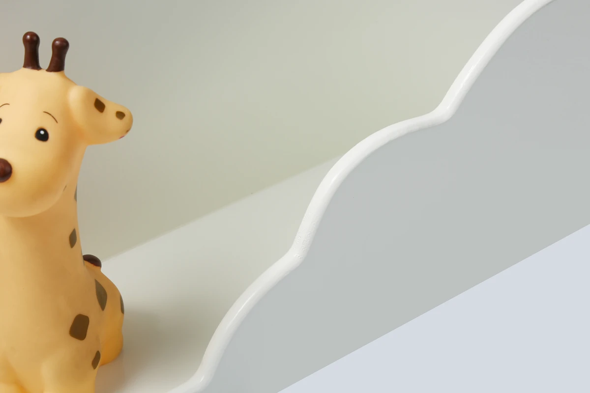 

Simple white rack wall rack, children's room storage rack wall rack, Nordic simple home decoration layer rack