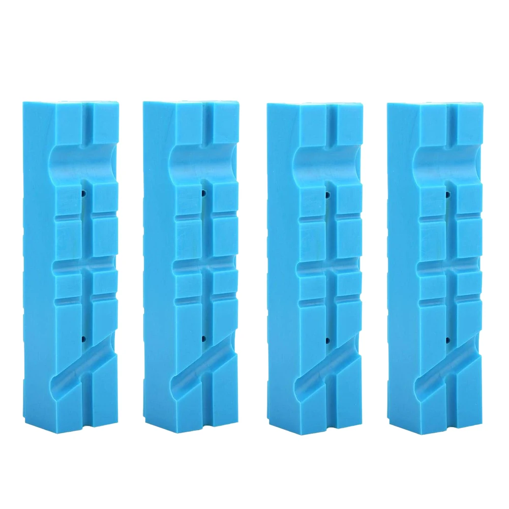 

4Pcs Vise Jaws, 5.5 Inch Multi-Groove Magnetic Soft Bench Vise Vice Jaw Pad Accessories