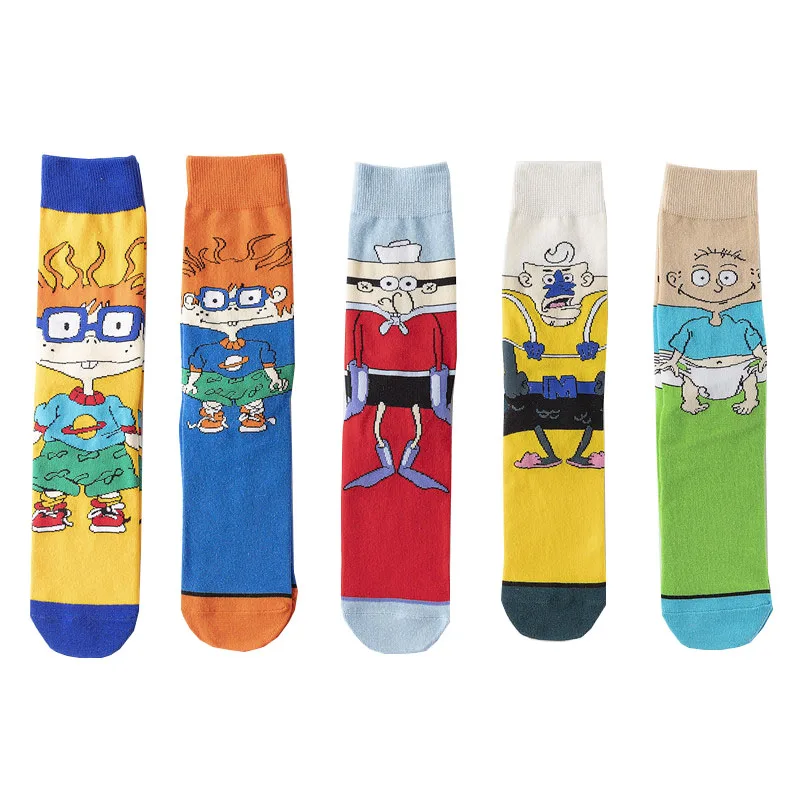 

Носки хлопковые с забавным рисунком аниме, оригинальные модные удобные дышащие Подарочные для мужчин и женщин, персонализированные