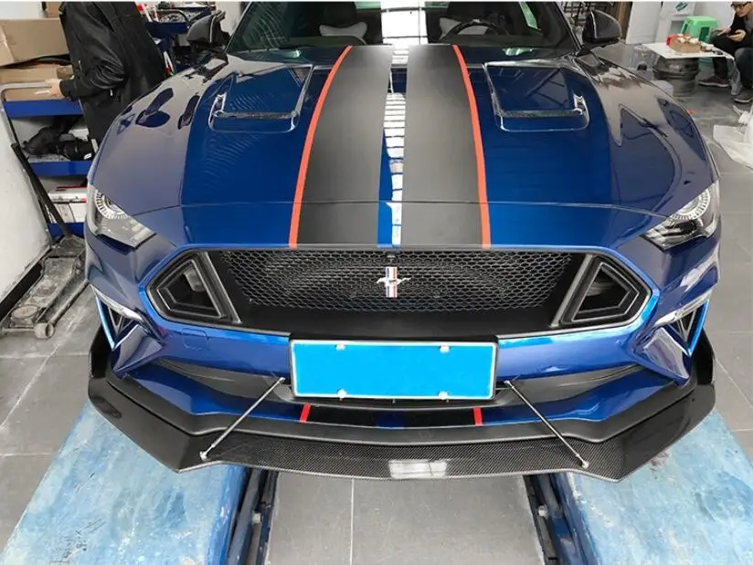 Высокое качество углеродного волокна передняя губа бампер крышка для Ford Mustang очень хорошее