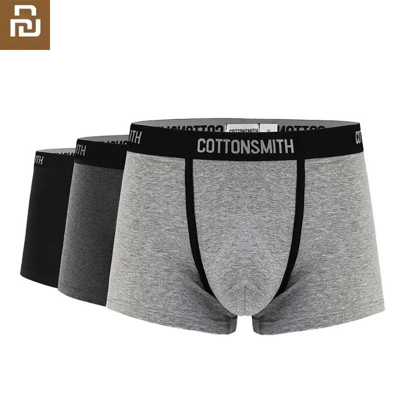 Хлопковые мужские боксеры воздухопроницаемое удобное нижнее белье трусы