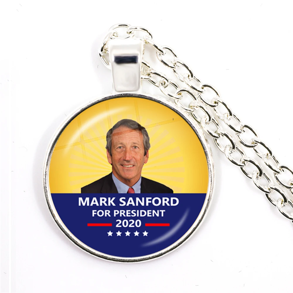 Коллекция 2020 ожерелье с подвеской-кабошоном 25 мм для президент США поддержкой