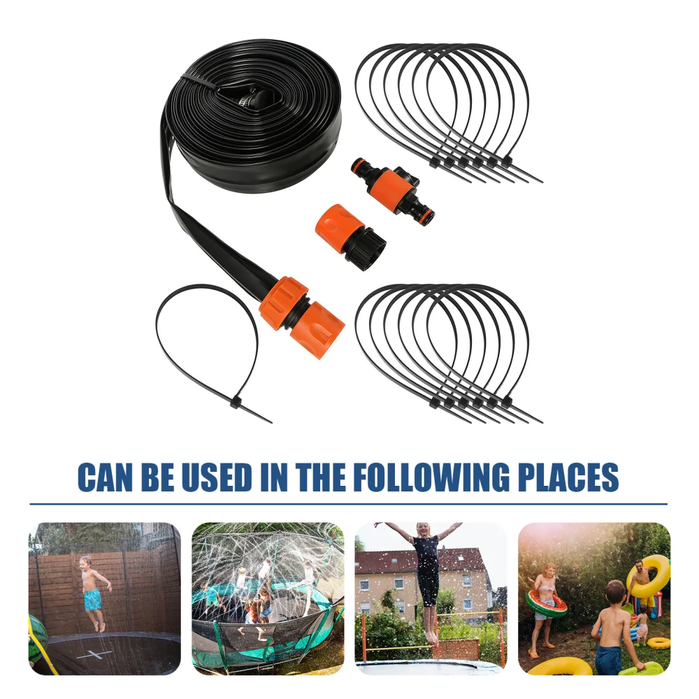 

1 Set 12M Trampoline Water Sprinkler Hose Garden Summer Water Game Sprayer