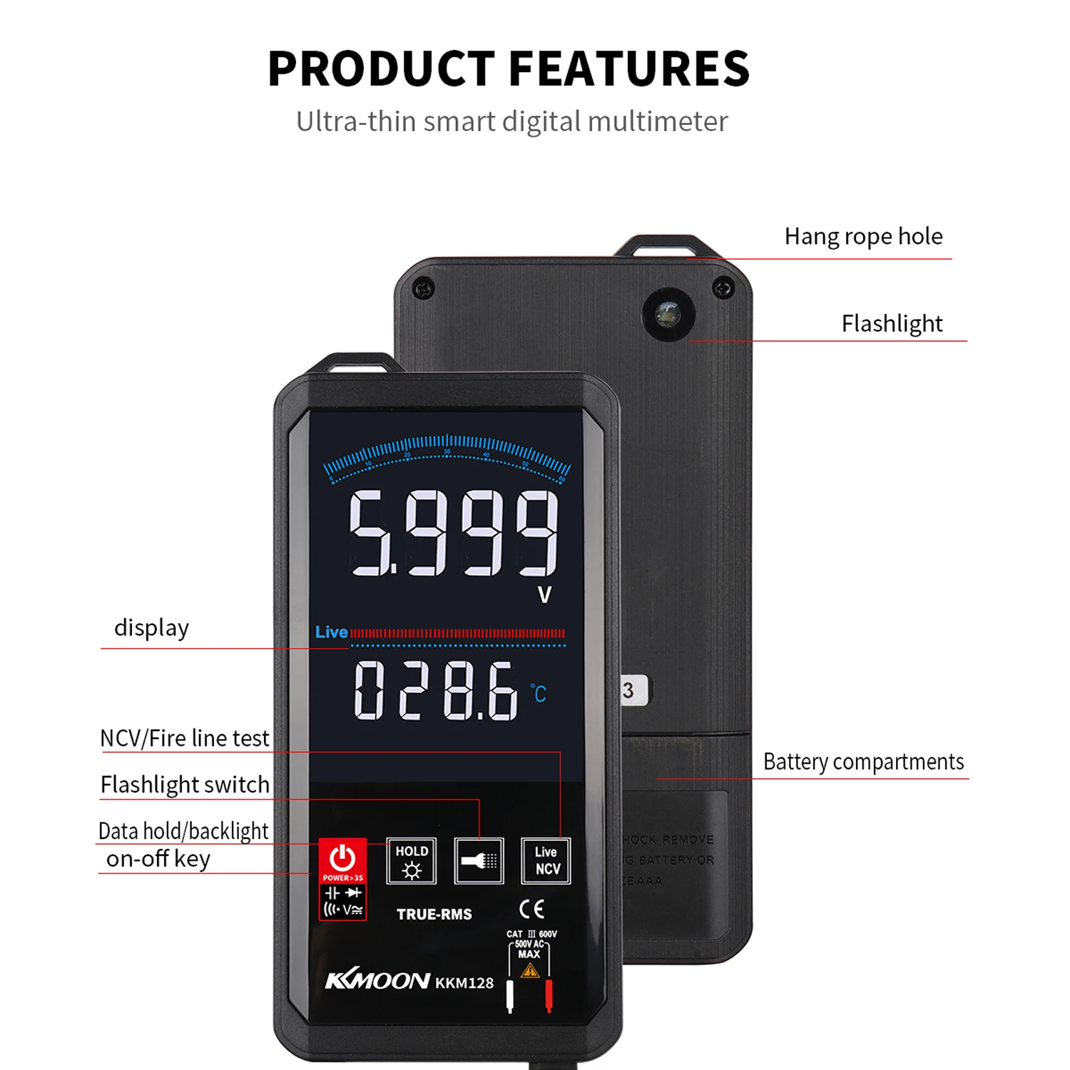 Автоматический цифровой мультиметр постоянного и переменного тока измеритель