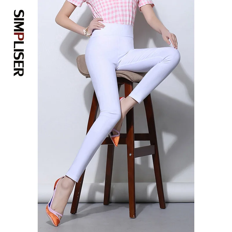 Брюки карандаш женские с эластичной высокой талией размеры до 6XL|femmes pantalon|women pencil