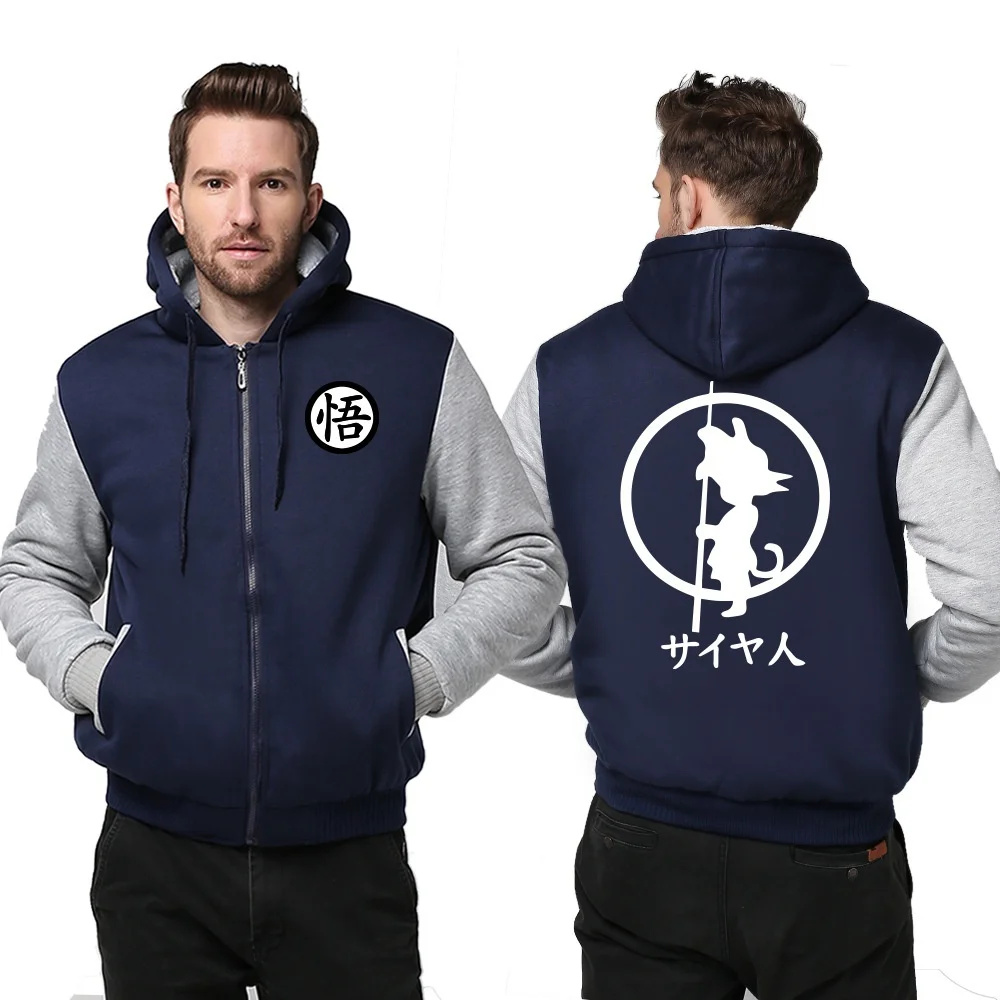 Аниме Драконий жемчуг толстовки мужские 2018 осенние тонкие Свитшоты модные