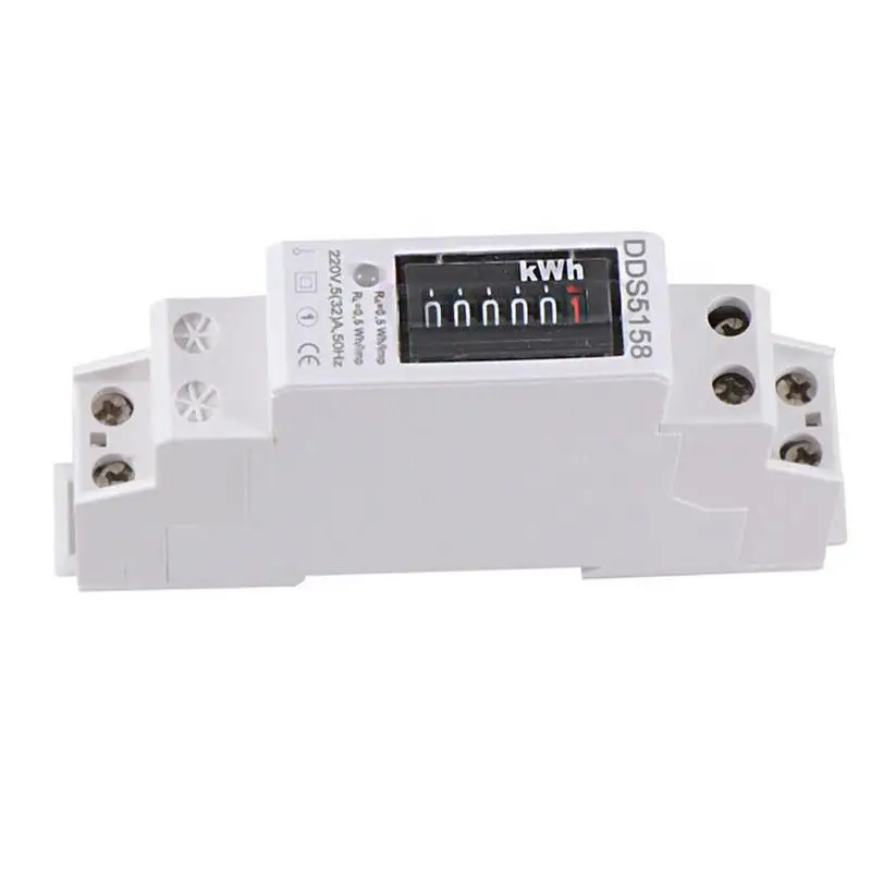 

Single phase kwh electronic energy meter, AC 220V wattmeter, electricity pulse meter, DIN Rail power meter