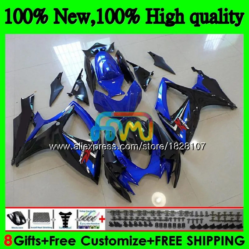 

600/750CC For SUZUKI GSXR 600 750 CC GSX R750 GSX-R600 06 07 37BS.32 GSXR600 GSXR-750 K6 GSXR750 Stock blue 2006 2007 Fairings