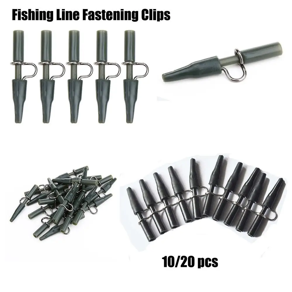 

10/20pcs Carp Fishing Accessories Outdoor Safety Lead Clips Kit for Fishing Tackle Equipment Line Tool Fastening the Line