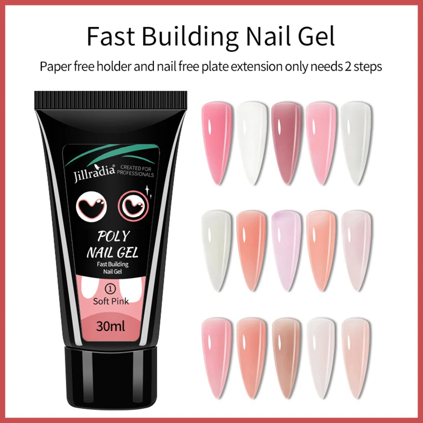 Поли УФ-гель для ногтей расширение акриловый Фрезер cо шлифовальными