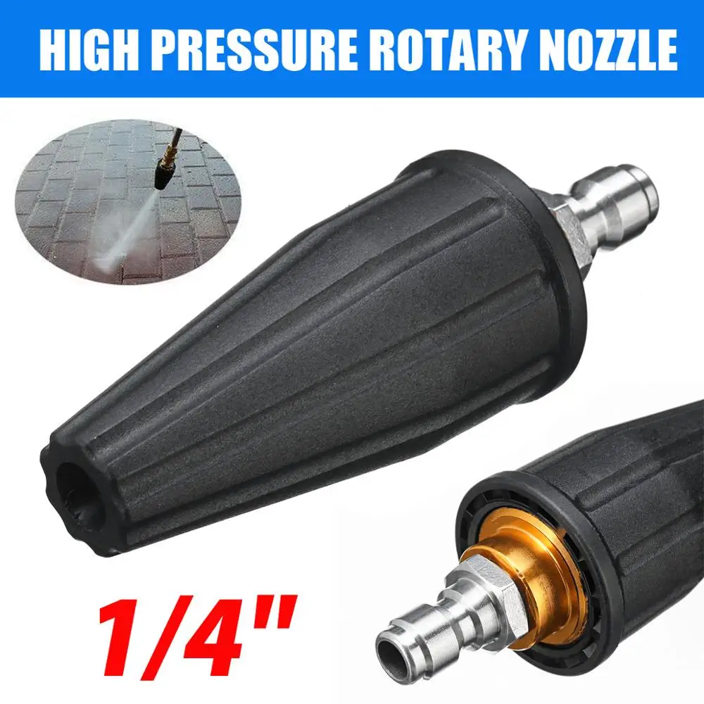 

7mm High Pressure Washer Rotating Turbo Nozzle 3600PSI 1/4 Inch Quick Connect